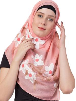 pink cotton stole - 17523326 - Standard Image - 2
