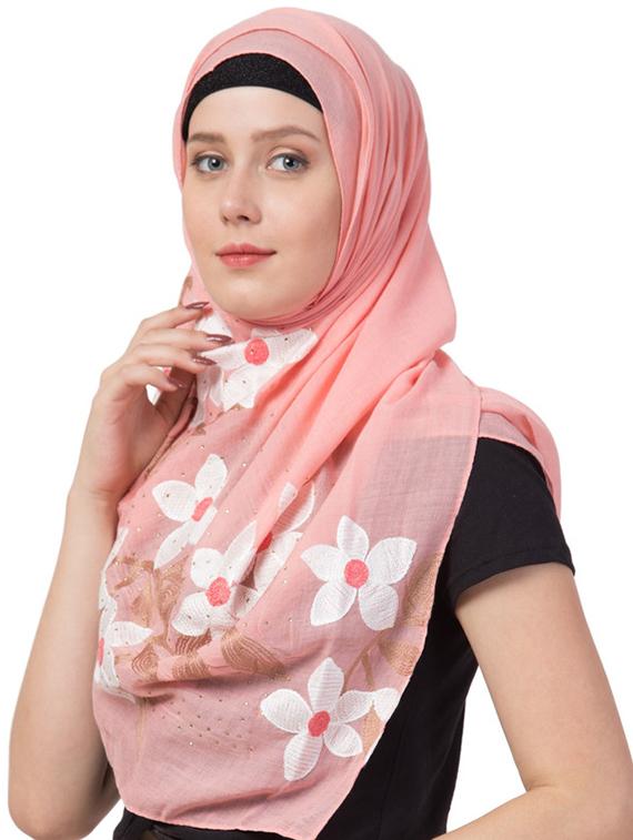 pink cotton stole - 17523326 - Zoom Image - 1