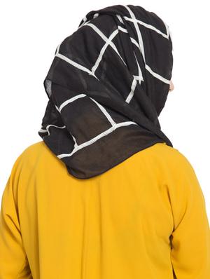 black cotton stole - 17523328 - Standard Image - 3