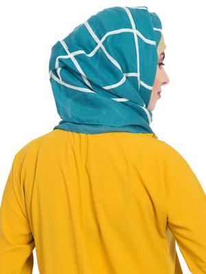 green cotton stole - 17523332 - Standard Image - 3