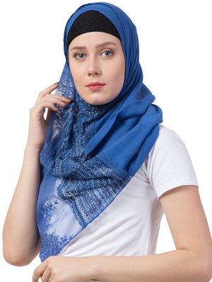 blue cotton stole - 17523334 - Standard Image - 2