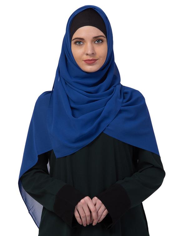 blue chiffon stole - 17523336 - Zoom Image - 1