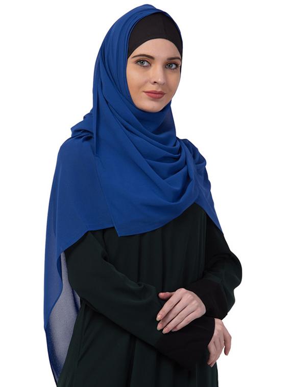 blue chiffon stole - 17523336 - Zoom Image - 2