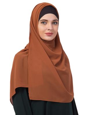 brown chiffon stole - 17523340 - Standard Image - 2