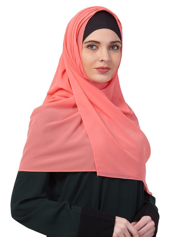 orange chiffon stole - 17523341 - Zoom Image - 2