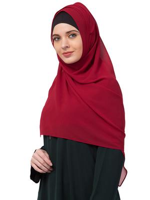 red chiffon stole - 17523366 - Standard Image - 3