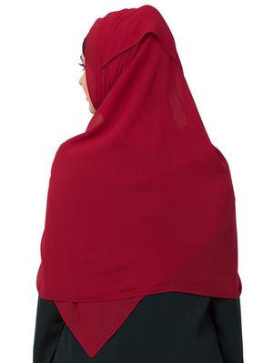 red chiffon stole - 17523366 - Standard Image - 4