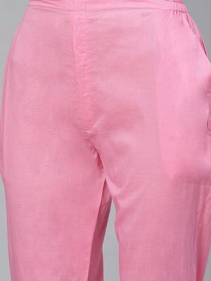 chikankari kurta pant set - 17523370 - Standard Image - 5