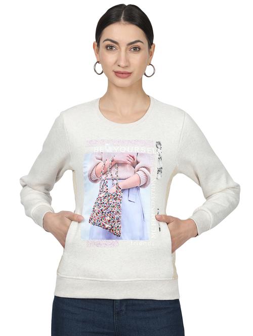round neck graphic sweatshirt - 17523551 - Standard Image - 1