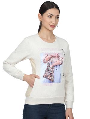 round neck graphic sweatshirt - 17523551 - Standard Image - 2