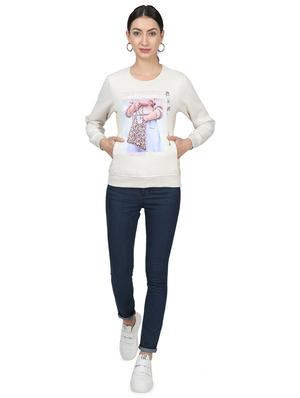 round neck graphic sweatshirt - 17523551 - Standard Image - 4