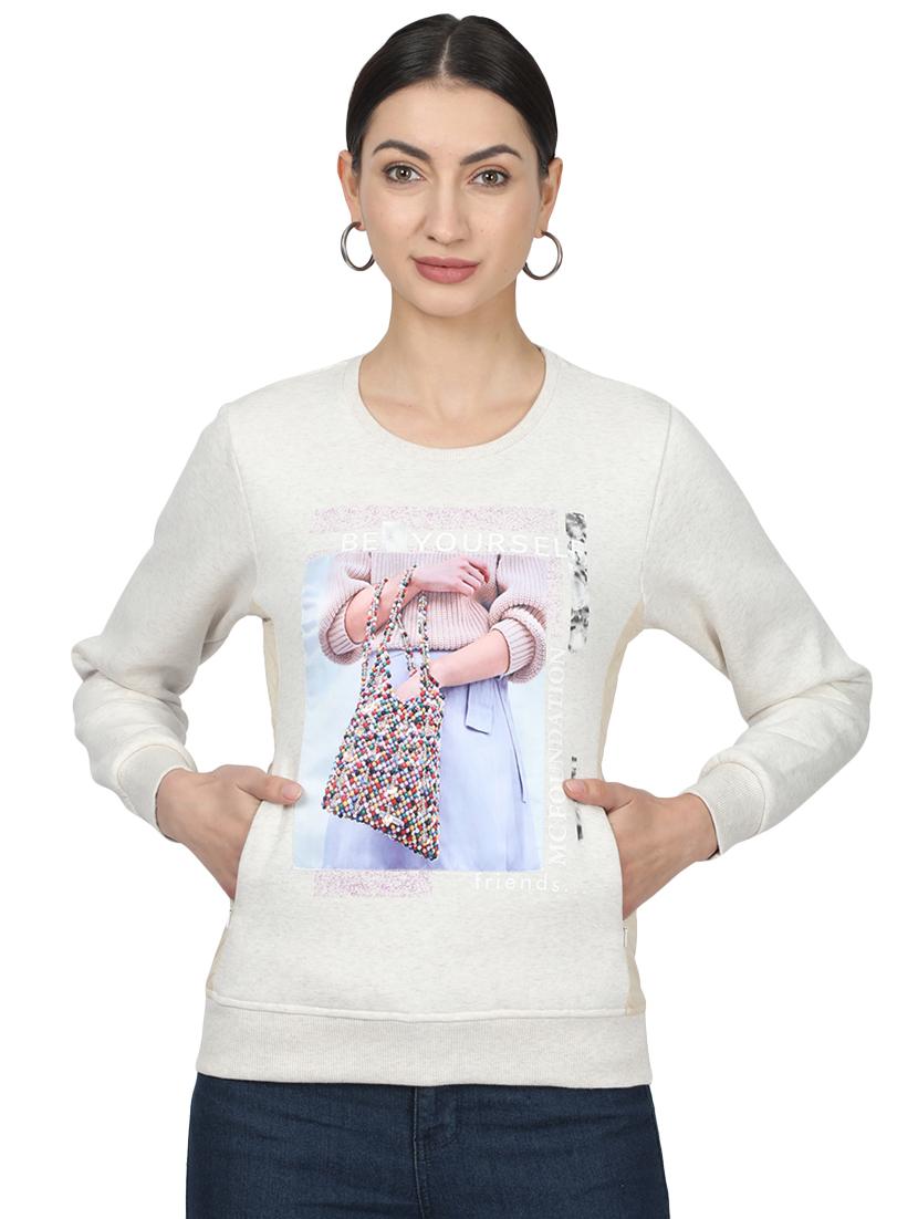 round neck graphic sweatshirt - 17523551 - Zoom Image - 1