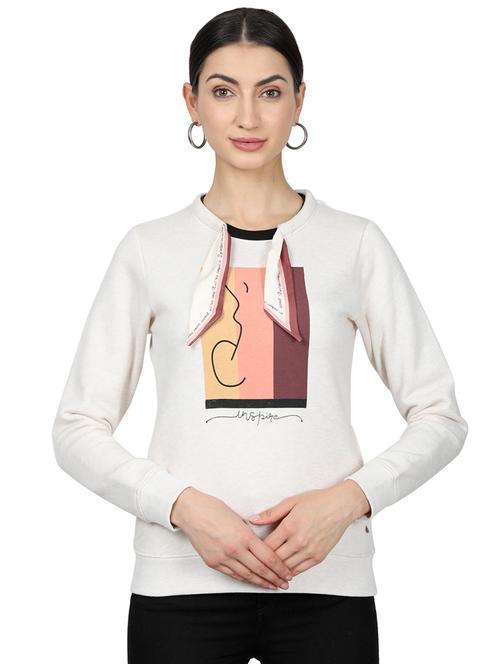 round neck graphic sweatshirt - 17523553 - Standard Image - 1