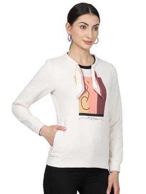 round neck graphic sweatshirt - 17523553 - Standard Image - 2