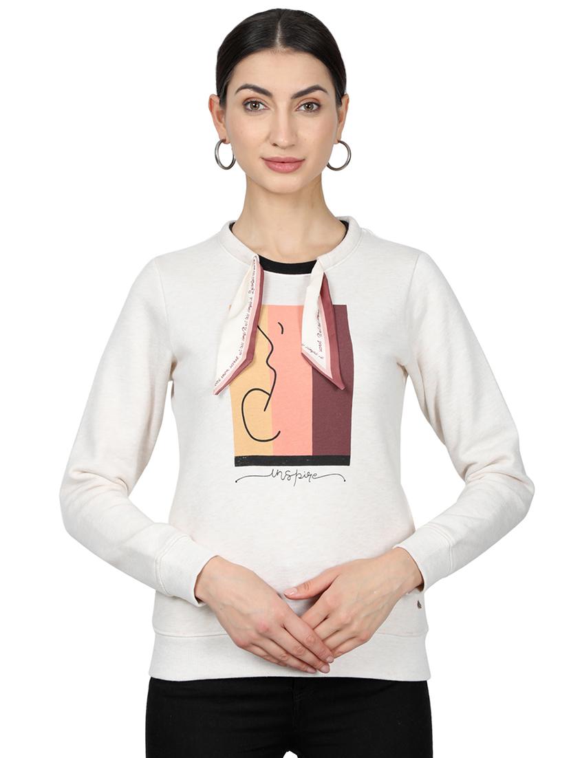 round neck graphic sweatshirt - 17523553 - Zoom Image - 1