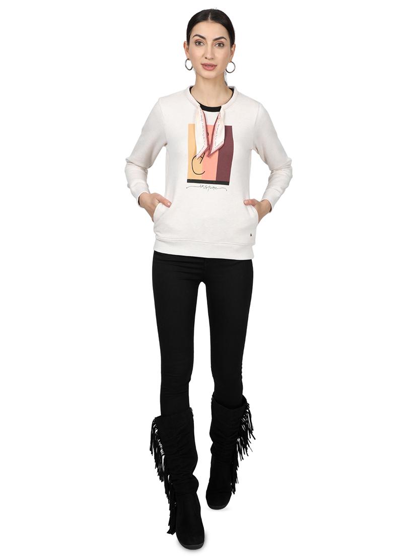 round neck graphic sweatshirt - 17523553 - Zoom Image - 4