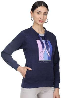 round neck graphic sweatshirt - 17523554 - Standard Image - 2