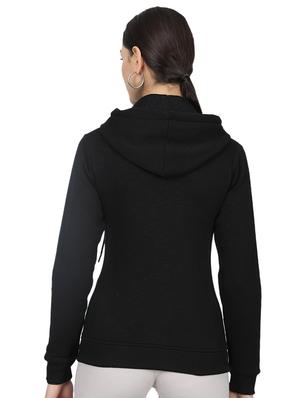 hooded neck solid sweatshirt - 17523567 - Standard Image - 3