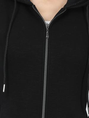 hooded neck solid sweatshirt - 17523567 - Standard Image - 5