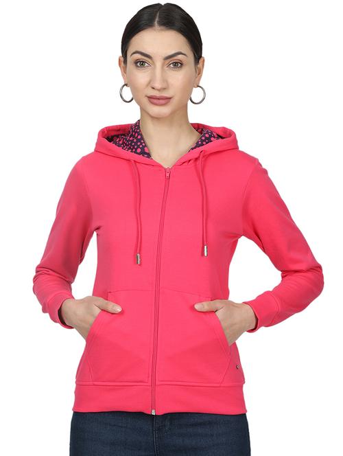 hooded neck solid sweatshirt - 17523572 - Standard Image - 1