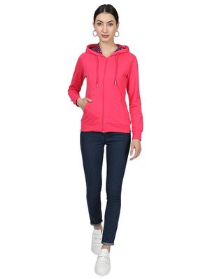 hooded neck solid sweatshirt - 17523572 - Standard Image - 4