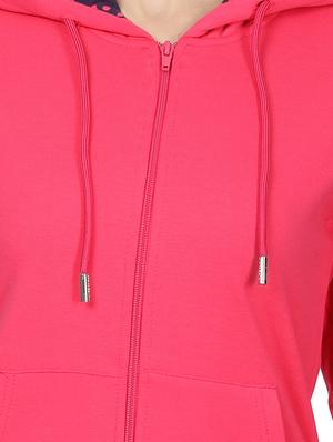 hooded neck solid sweatshirt - 17523572 - Standard Image - 5