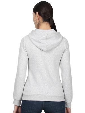 hooded neck solid sweatshirt - 17523577 - Standard Image - 3