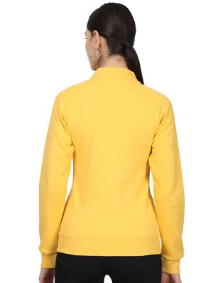 mandarin neck solid sweatshirt - 17523579 - Standard Image - 3