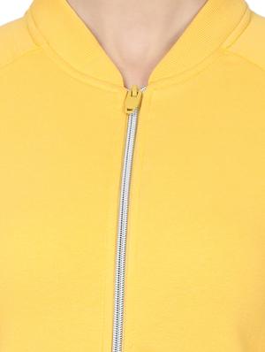 mandarin neck solid sweatshirt - 17523579 - Standard Image - 5