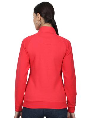 mandarin neck solid sweatshirt - 17523583 - Standard Image - 3