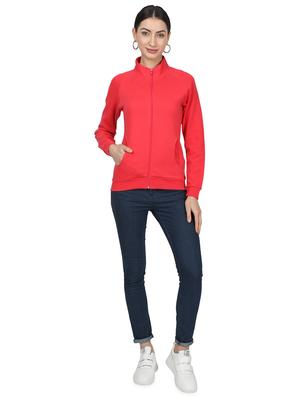 mandarin neck solid sweatshirt - 17523583 - Standard Image - 4