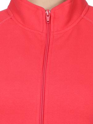 mandarin neck solid sweatshirt - 17523583 - Standard Image - 5