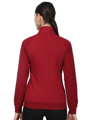 mandarin neck solid sweatshirt - 17523585 - Standard Image - 3