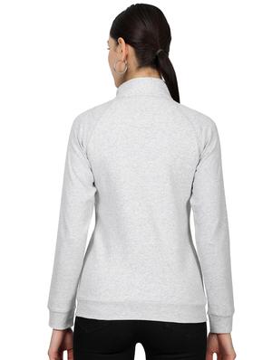 mandarin neck solid sweatshirt - 17523586 - Standard Image - 3