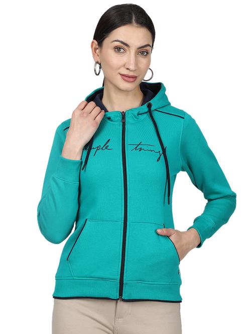 hooded neck solid sweatshirt - 17523592 - Standard Image - 1