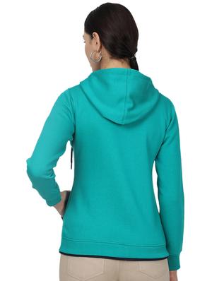 hooded neck solid sweatshirt - 17523592 - Standard Image - 3