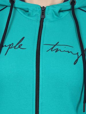 hooded neck solid sweatshirt - 17523592 - Standard Image - 5