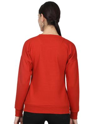round neck solid sweatshirt - 17523594 - Standard Image - 3