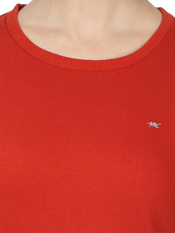 round neck solid sweatshirt - 17523594 - Zoom Image - 5
