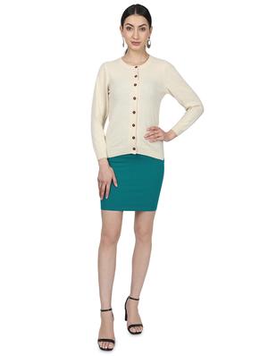 white wool cardigan - 17523604 - Standard Image - 4