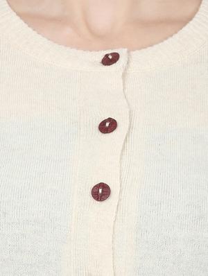 white wool cardigan - 17523604 - Standard Image - 5