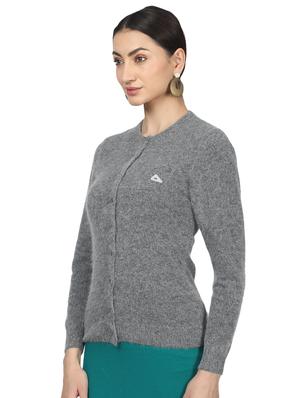 grey wool cardigan - 17523606 - Standard Image - 2