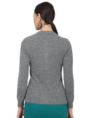 grey wool cardigan - 17523606 - Standard Image - 3