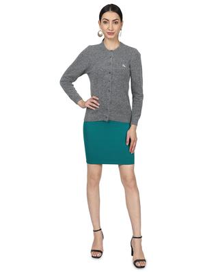 grey wool cardigan - 17523606 - Standard Image - 4
