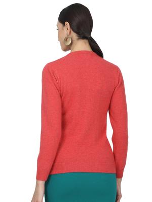 red wool cardigan - 17523613 - Standard Image - 3