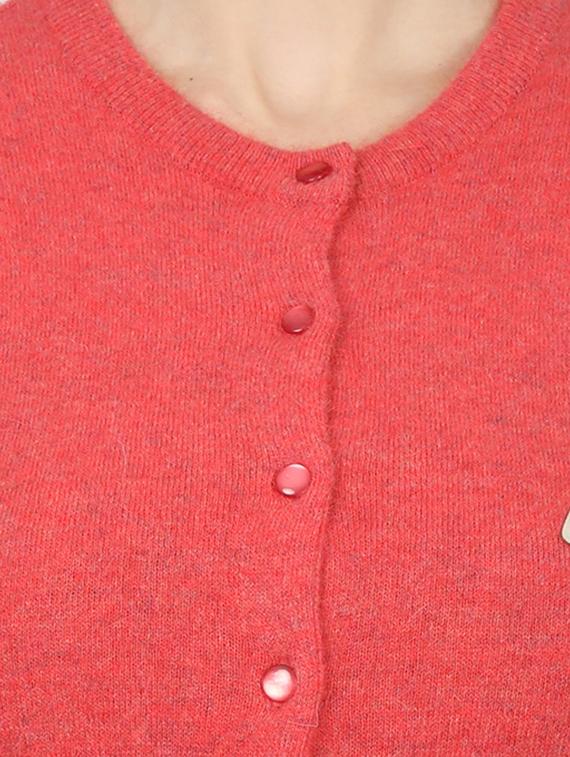 red wool cardigan - 17523613 - Zoom Image - 5