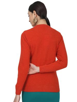 orange wool cardigan - 17523615 - Standard Image - 3