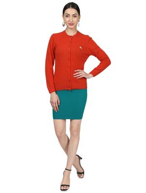 orange wool cardigan - 17523615 - Standard Image - 4
