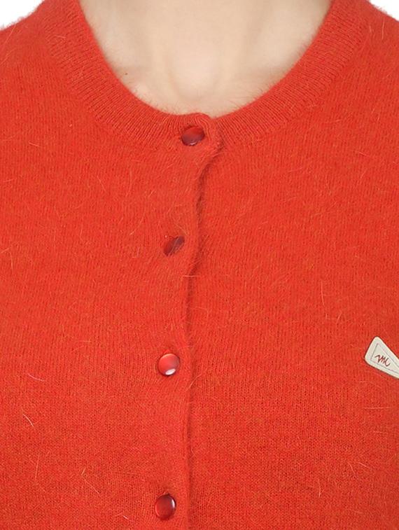 orange wool cardigan - 17523615 - Zoom Image - 5