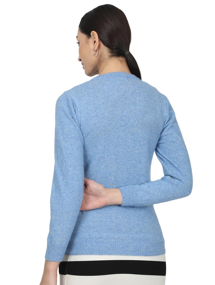blue wool cardigan - 17523616 - Zoom Image - 3
